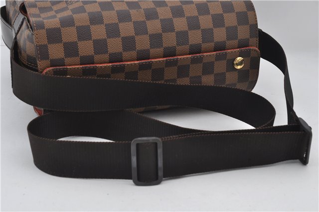 Authentic Louis Vuitton Damier Naviglio Shoulder Cross Body Bag N45255 LV 7910E
