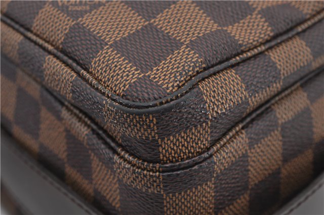 Authentic Louis Vuitton Damier Naviglio Shoulder Cross Body Bag N45255 LV 7910E