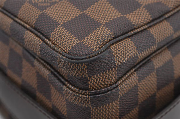 Authentic Louis Vuitton Damier Naviglio Shoulder Cross Body Bag N45255 LV 7910E