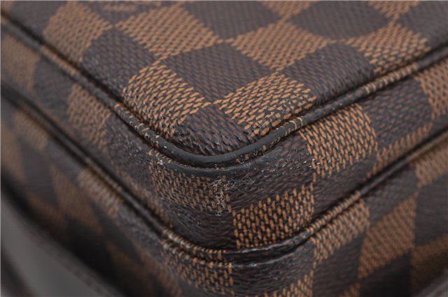 Authentic Louis Vuitton Damier Naviglio Shoulder Cross Body Bag N45255 LV 7910E