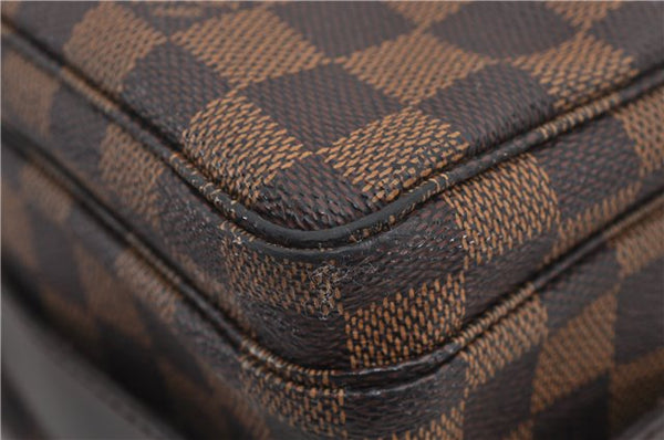 Authentic Louis Vuitton Damier Naviglio Shoulder Cross Body Bag N45255 LV 7910E