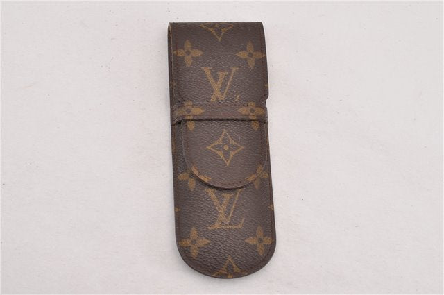 Authentic Louis Vuitton Monogram Etui Styro Pen Case M62990 LV 7914F