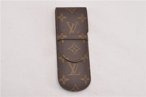 Authentic Louis Vuitton Monogram Etui Styro Pen Case M62990 LV 7914F