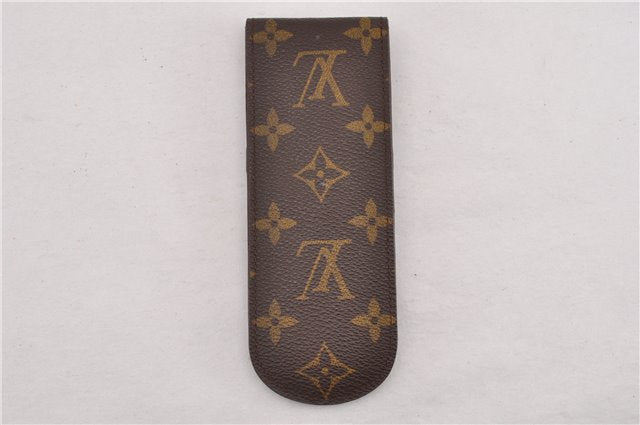 Authentic Louis Vuitton Monogram Etui Styro Pen Case M62990 LV 7914F