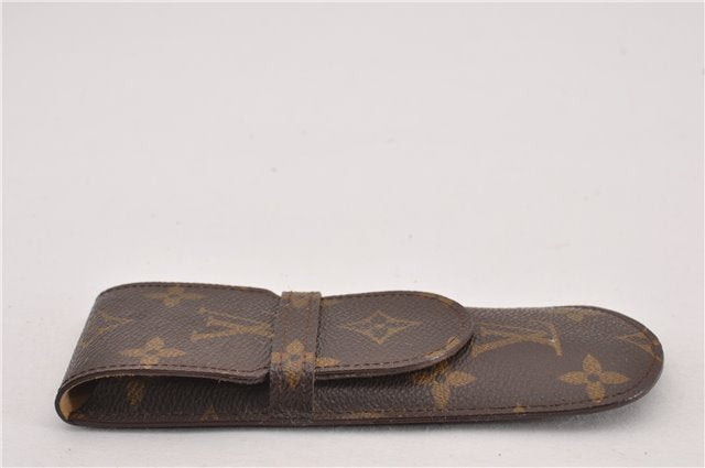 Authentic Louis Vuitton Monogram Etui Styro Pen Case M62990 LV 7914F