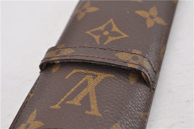 Authentic Louis Vuitton Monogram Etui Styro Pen Case M62990 LV 7914F