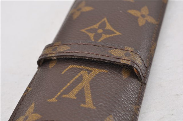 Authentic Louis Vuitton Monogram Etui Styro Pen Case M62990 LV 7914F