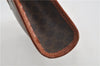 Authentic CELINE Macadam Blason Pattern Clutch Hand Bag PVC Leather Brown 7920D