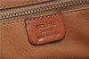 Authentic CELINE Macadam Blason Pattern Clutch Hand Bag PVC Leather Brown 7920D