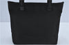 Authentic GUCCI Shoulder Tote Bag Purse Nylon Leather 0021076 Black 7924B