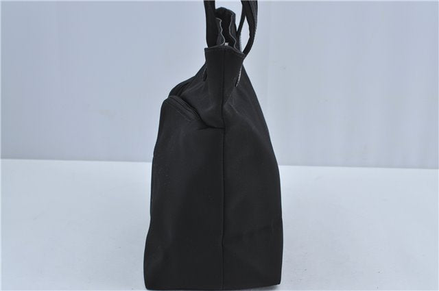 Authentic GUCCI Shoulder Tote Bag Purse Nylon Leather 0021076 Black 7924B