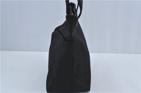 Authentic GUCCI Shoulder Tote Bag Purse Nylon Leather 0021076 Black 7924B