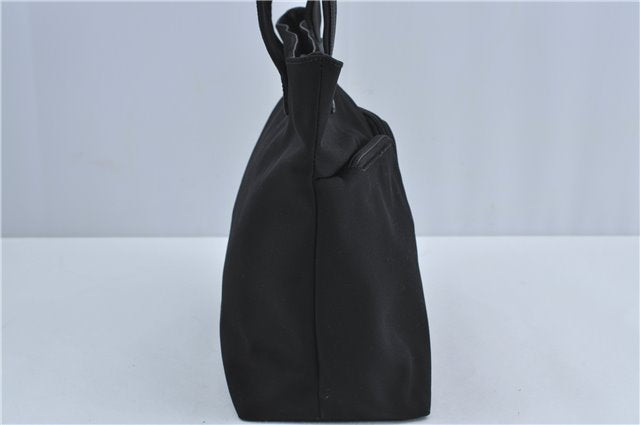 Authentic GUCCI Shoulder Tote Bag Purse Nylon Leather 0021076 Black 7924B