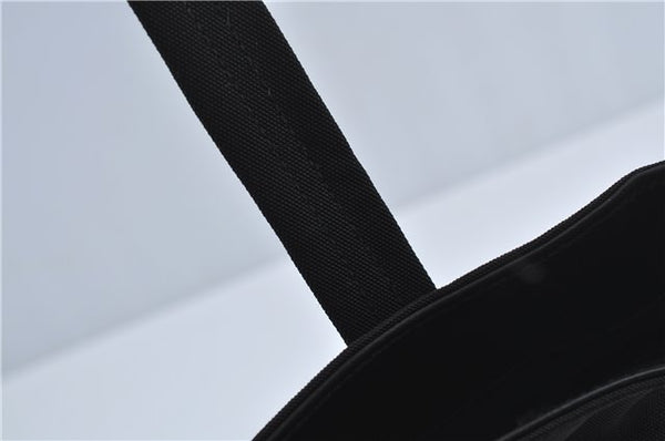 Authentic GUCCI Shoulder Tote Bag Purse Nylon Leather 0021076 Black 7924B