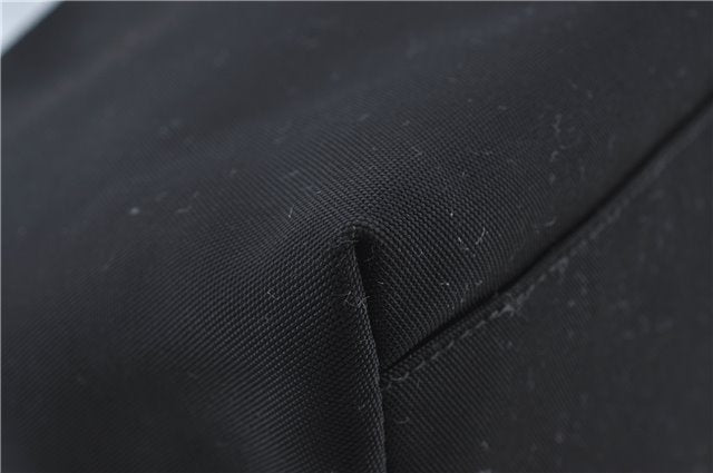 Authentic GUCCI Shoulder Tote Bag Purse Nylon Leather 0021076 Black 7924B