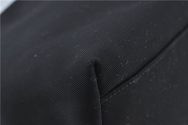 Authentic GUCCI Shoulder Tote Bag Purse Nylon Leather 0021076 Black 7924B