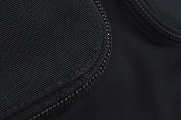 Authentic GUCCI Shoulder Tote Bag Purse Nylon Leather 0021076 Black 7924B