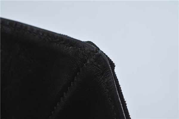 Authentic GUCCI Shoulder Tote Bag Purse Nylon Leather 0021076 Black 7924B