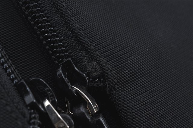 Authentic GUCCI Shoulder Tote Bag Purse Nylon Leather 0021076 Black 7924B