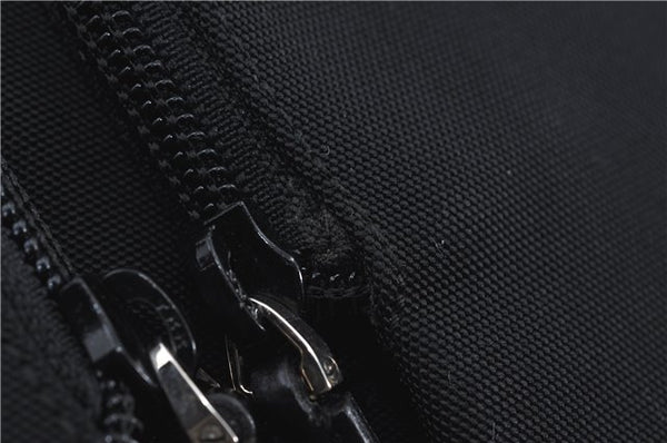 Authentic GUCCI Shoulder Tote Bag Purse Nylon Leather 0021076 Black 7924B