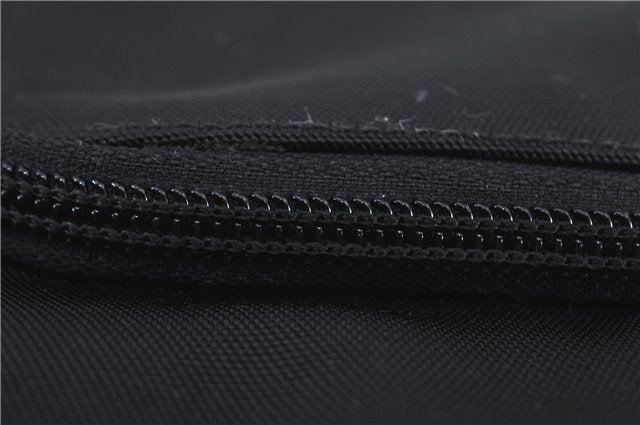 Authentic GUCCI Shoulder Tote Bag Purse Nylon Leather 0021076 Black 7924B