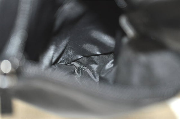 Authentic GUCCI Shoulder Tote Bag Purse Nylon Leather 0021076 Black 7924B