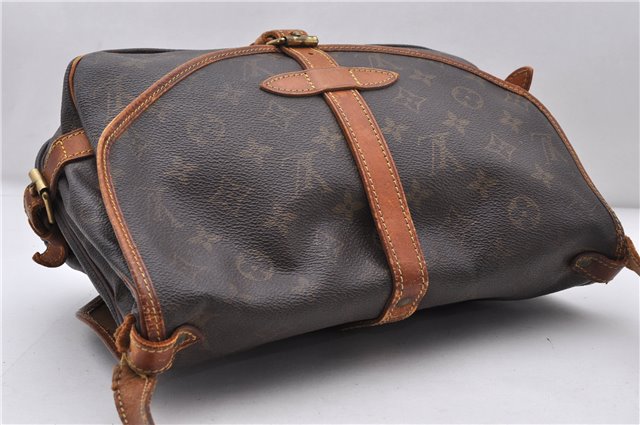 Auth LOUIS VUITTON Monogram Saumur 30 Shoulder Cross Body Bag M42256 Junk 7925C