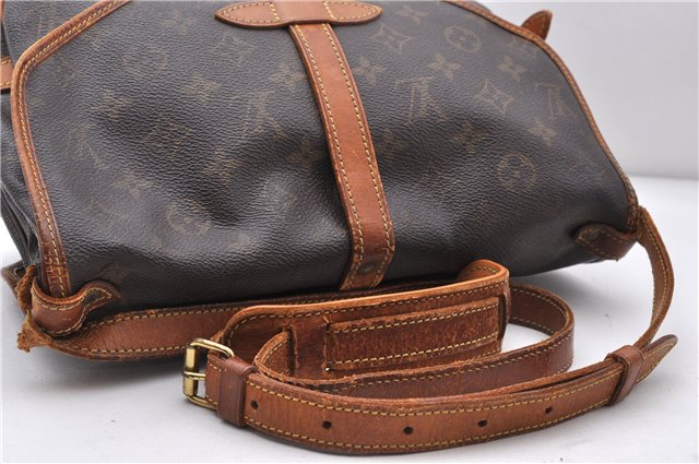 Auth LOUIS VUITTON Monogram Saumur 30 Shoulder Cross Body Bag M42256 Junk 7925C