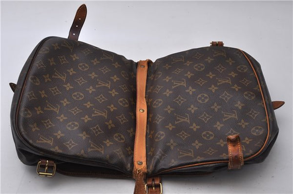 Auth LOUIS VUITTON Monogram Saumur 30 Shoulder Cross Body Bag M42256 Junk 7925C