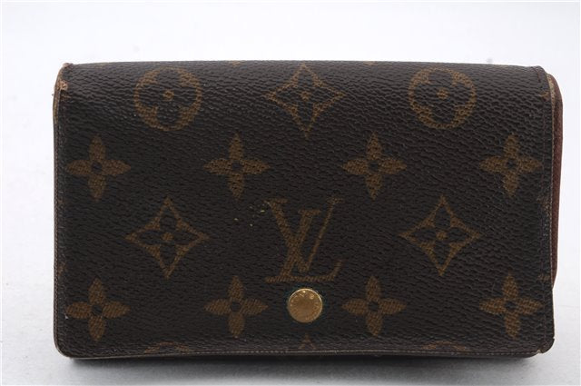 Auth LOUIS VUITTON Monogram Porte Monnaie Billets Tresor Wallet M61730 LV 7933C