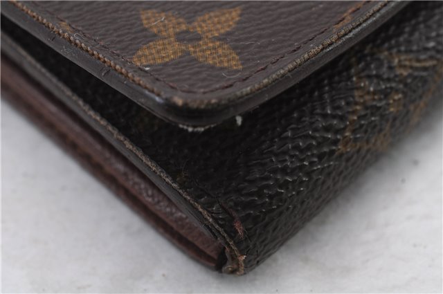 Auth LOUIS VUITTON Monogram Porte Monnaie Billets Tresor Wallet M61730 LV 7933C