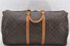 Auth Louis Vuitton Monogram Keepall Bandouliere 55 Boston Bag M41414 LV 7934D