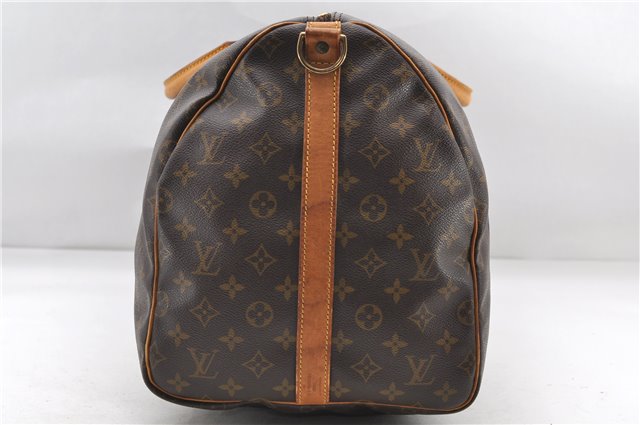 Auth Louis Vuitton Monogram Keepall Bandouliere 55 Boston Bag M41414 LV 7934D