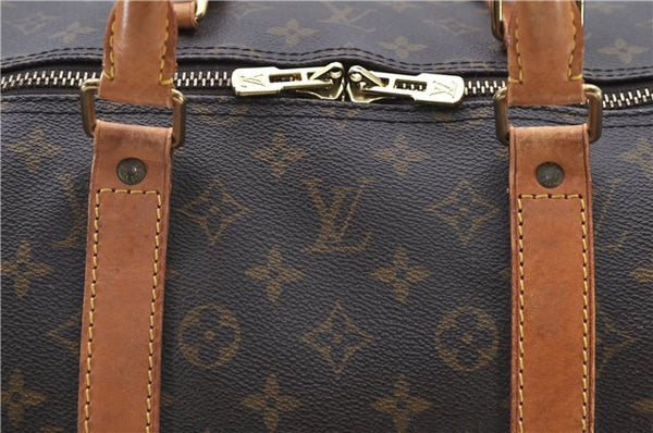 Auth Louis Vuitton Monogram Keepall Bandouliere 55 Boston Bag M41414 LV 7934D