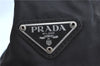 Authentic PRADA Nylon Plastic Tote Hand Bag Purse Black Junk 7938C