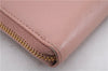 Authentic PRADA Saffiano Ribbon Leather Long Wallet Purse Pink 7939D