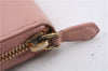 Authentic PRADA Saffiano Ribbon Leather Long Wallet Purse Pink 7939D