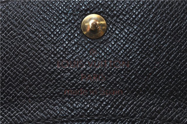 Auth Louis Vuitton Epi Porte Monnaie Simple Coin Case Purse M63412 Black 7940C