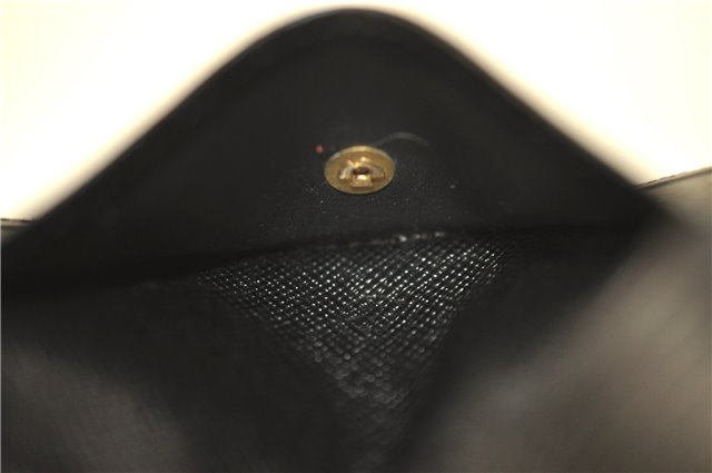 Auth Louis Vuitton Epi Porte Monnaie Simple Coin Case Purse M63412 Black 7940C