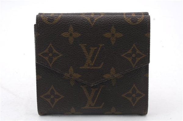 Auth LOUIS VUITTON Monogram Porte Monnaie Billets Bifold Wallet M61660 LV 7941C