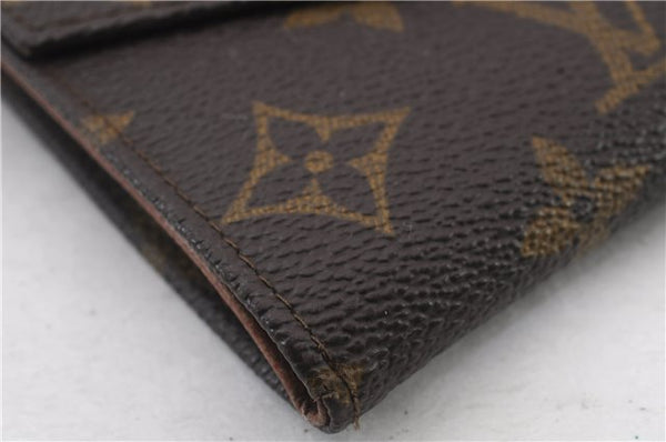 Auth LOUIS VUITTON Monogram Porte Monnaie Billets Bifold Wallet M61660 LV 7941C