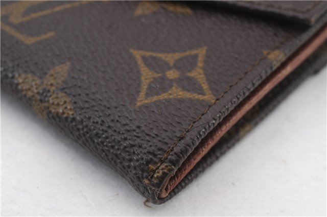 Auth LOUIS VUITTON Monogram Porte Monnaie Billets Bifold Wallet M61660 LV 7941C