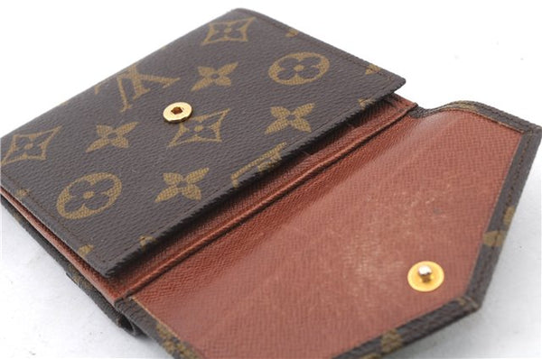 Auth LOUIS VUITTON Monogram Porte Monnaie Billets Bifold Wallet M61660 LV 7941C