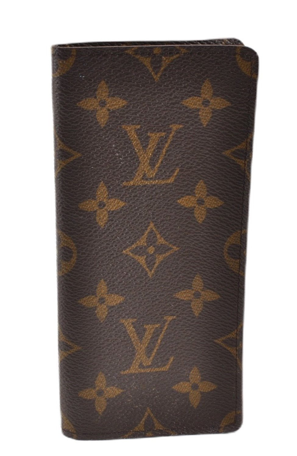 Authentic Louis Vuitton Monogram Etui Lunette Simple M62962 Glasses Case 7943F