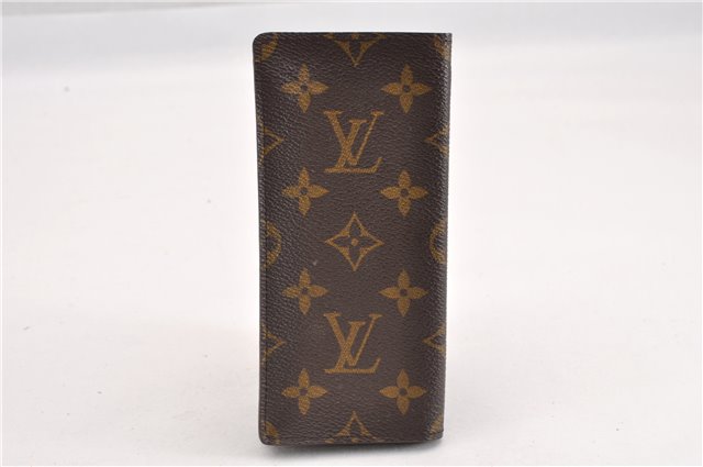 Authentic Louis Vuitton Monogram Etui Lunette Simple M62962 Glasses Case 7943F