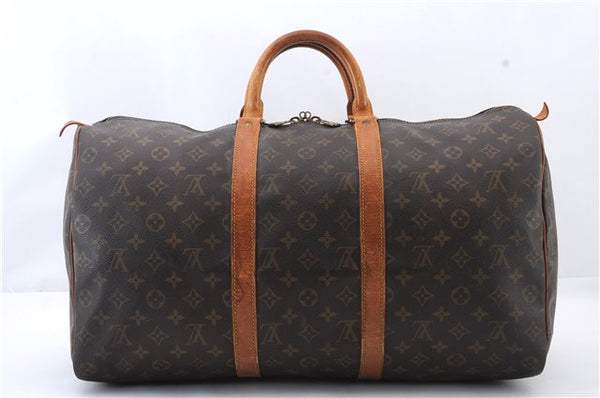 Authentic LOUIS VUITTON Monogram Keepall 50 Boston Bag M41426 LV 7956C