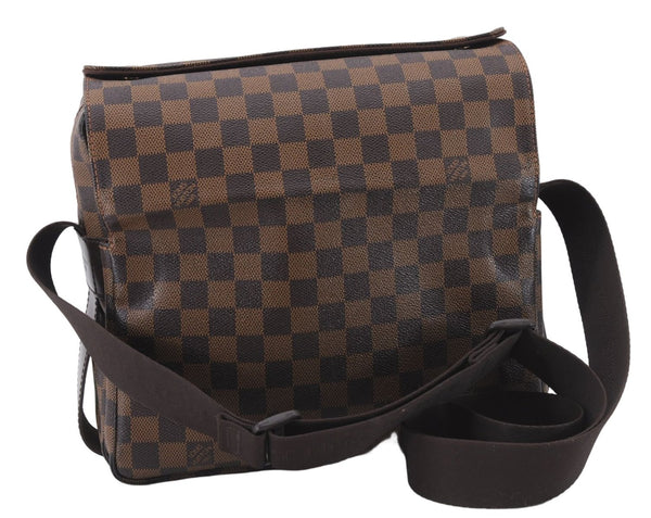 Authentic Louis Vuitton Damier Naviglio Shoulder Cross Body Bag N45255 LV 7958E
