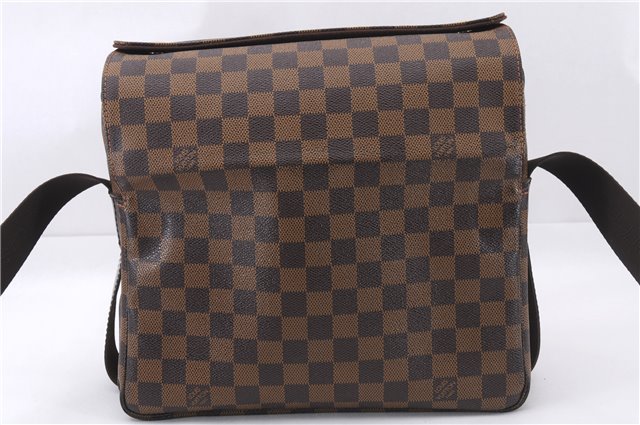 Authentic Louis Vuitton Damier Naviglio Shoulder Cross Body Bag N45255 LV 7958E