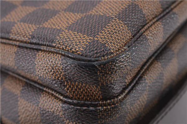 Authentic Louis Vuitton Damier Naviglio Shoulder Cross Body Bag N45255 LV 7958E