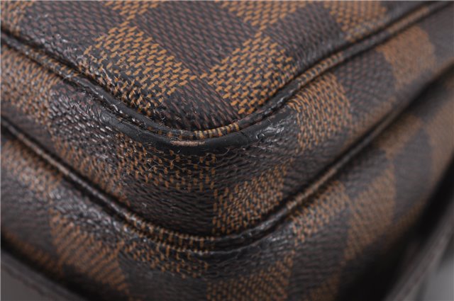 Authentic Louis Vuitton Damier Naviglio Shoulder Cross Body Bag N45255 LV 7958E